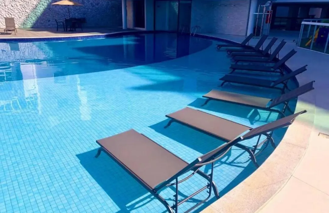 Apartamento frente ao Mar em Resort Pé na Areia-1